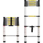 Packtech Alüminyum Teleskopik Merdiven 2.6 Metre - 9 Basamak - gri