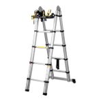 Packtech Alüminyum Teleskopik Merdiven | 9+9 Basamak - 5.6 Metre
