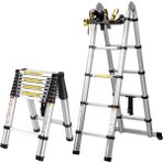 PACKTECH Çift Yönlü Teleskopik Merdiven - 7+7 Basamak 4.4 Metre