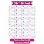 Paddlers 36x15 540 Yaprak Cep Mendili