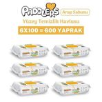 Paddlers Easy Clean Arap Sabun Katkılı Yüzey Temizlik Havlusu 6X100 (600 Yaprak)