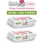 Paddlers Easy Clean Lotus Çiçeği Kokulu Yüzey Temizlik Havlusu 200 Yaprak (2x100) – Yüksek Hijyen