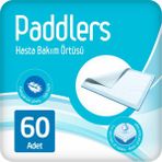Paddlers Hasta Bakım Yatak Koruyucu Örtü 60x90 cm 60 Adet – Sıvı Geçirmez - Yüksek Emicilik - Beyaz - Standart