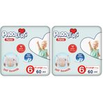 Paddlers Külot Bebek Bezi 6 Numara X-Large 60 Adet (15+Kg) Ekstra Fırsat Paketi (2 paketi)