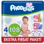 Paddlers No:4 Maxi 108 Adet Bebek Bezi