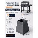 Padilon Memphis Mangal Için Plastik Ayak 2'li Set Mangal Ayak Takozu Yedek Parça