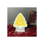Padme studio Ağaç Yılbaşı Masaüstü Led Gece Lambası/usb’li Ve Uv Baskılı (leon—led Ile Neon Görünüm) 11 * 12 cm Beyaz Tek Ebat