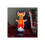 Padme studio Figür Yılbaşı Masaüstü Gece Lambası/usb’li Ve Uv Baskılı (leon—led Ile Neon Görünüm) 9 * 14 cm Beyaz Tek Ebat