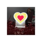 Padme studio Kalp Yılbaşı Masaüstü Led Gece Lambası/usb’li Ve Uv Baskılı (leon—led Ile Neon Görünüm) 11 * 10 cm Beyaz Tek Ebat