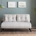 Pafu Sando Teddy Beyaz İkili Katlanır Yataklı Koltuk