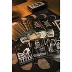 Paganca Siyah Beyaz Tarot Destesi 78 Kart - Arındırma Kesesi ve Demet Tütsü Hediyeli