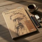 Pagos Yayınları A4 Beyaz Spiralli Eskiz Defteri 50 Yaprak 120 Gr Çizim İçin Uygun Kullanım (Sketch Book)