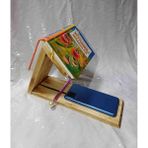 Pagus Ahşap Kitap Ayracı Bardak Tutucu Masaüstü Kitap Okuma Desteği Kitap Köşesi Dekor Kitap Standı