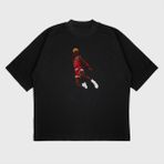 Pain Oversize 'michael Jordan' Baskılı T-Shırt - Beyaz - 2XL
