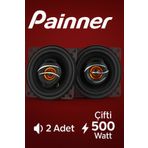 Painner Ben Audıo Çifti 500 Watt 10 Cm Araba Oto Hoparlör Tweeter’lı Kutu İçeriği 2 Adet