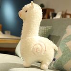 Pairuidaisi Alpaka Peluş Oyuncak Bebek (Yurt Dışından) - Beyaz - Gümüş