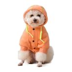 Pairuidaisi Yeni Evcil Köpek Kıyafetleri Artı Polar Sıcak Tutan Kazak (Yurt Dışından) - Gri - Turuncu - 3XL