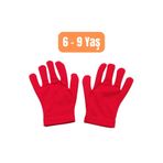 PAKER GİYİM 6-9 Yaş Çocuk Kırmızı Gösteri Etkinlik Merasim Parti Pandomim Bando Eldiveni 23 Nisan 19Mayıs 29Ekim