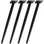 Paket Siyah Metal Eğik Konik Mobilya Ayakları 700mm Çay Masası Sandalyesi ve Tuvalet Masası için Yedek Ayaklar Kaymaz ve Sessiz Teknoloji Dahil, Siyah-700mm,Black-700mm