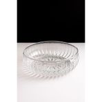 PAKETLENDİ El Yapımı Ağır Kalın Büyük Cam Salata Kasesi 24x6.5 Cm Linea Çanak