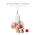 PAKEWAY Kedi Tırnak Makası Led Lambalı Pembe