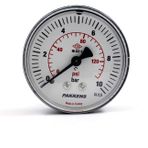 Pakkens 0-10 Bar 50 mm Arkadan Bağlantılı Kuru G 1/8 inç Manometre