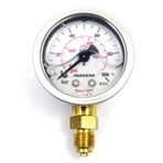 Pakkens 0-100 Bar 63 mm Alttan Bağlantılı Gliserinli G 1/4 inç Manometre