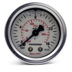 Pakkens 0-16 Bar 50 mm Arkadan Bağlantılı Gliserinli G 1/4 inç Manometre