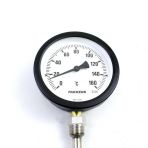 Pakkens 0-160 °C Çap 100 mm Daldırma Boyu 10 cm Alttan Bağlantılı G 1/2 Termometre