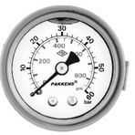 Pakkens 0-25 Bar 50 mm Arkadan Bağlantılı Panotipli Gliserinli G 1/4 inç Manometre