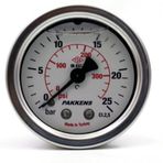 Pakkens 0-25 Bar 63 mm Arkadan Bağlantılı Gliserinli G 1/4 inç Manometre
