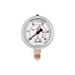 Pakkens 0-250 Bar 63 mm Alttan Bağlantılı Gliserinli G 1/4 inç Manometre