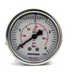 Pakkens 0-4 Bar 50 mm Arkadan Bağlantılı Panotipli Gliserinli G 1/4 inç Manometre