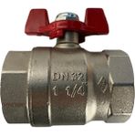 Pakkens 1 1/4" Kelebek Volanlı Küresel Vana Dişi / Dişi
