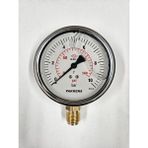 Pakkens 10 Bar 140 mm Alttan Bağlantılı Kuru Manometre G 1/2 İnç - 100 mm