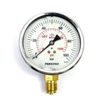 Pakkens 100 mm 0/100 Bar Alttan Bağlantılı Gliserinli Manometre