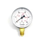 Pakkens 1/4 inç Çap 50 0/25 Bar Kuru Tip Basınç Ölçer Manometre Basınç Göstergesi
