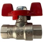 Pakkens 1/4" Kelebek Volanlı Küresel Vana Dişi / Dişi