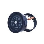 Pakkens Ø50mm 0-120 C° 1 Metre Kapiler Borulu Kablolu Bi-metal Termometre, Sıcaklık Ölçer 50mm 120 C° 1 Kablolu Termometre