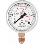 Pakkens Ø63M Alttan Bağlantılı Gliserinli 1/4"bsp Bağlantılı Manometre - 0631001112 0-100 BAR