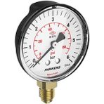 Pakkens Alttan Bağlantılı Manometre 63 mm 25 Bar