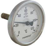 Pakkens Çap 63 mm 120 C° 5 cm Dalma Boylu Problu Mekanik Termometre
