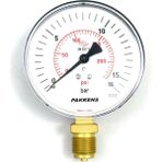 Pakkens Manometre - Q63 0-16 Bar Alttan Bağlantılı Kuru Tip Manometre