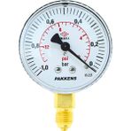 Pakkens Vakumetre Q63 0/-1 Bar Alt B.