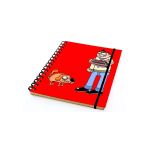 Paklon Tasarım Defter 14 X14 Cm Siyah Yapraklı 50 Yp.