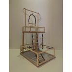 Paks Pet Kuş Oyun Parkı No:11 32 cm x 25 cm x 50 cm Ahşap Yapı ile Minik Dostlar İçin Eğlenceli Alan