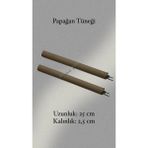 Paks Pet Papağan Tüneği 25 cm 2 adet Büyük Kuşlar Için Kalın Tünek,Jako Papağanı Tüneği,Pakistan Papağanı Tüneği
