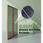 Palace Aluminium Calmair Double Akordeon Pileli Plise Kapı Sineklik - Maun - 80 x 200