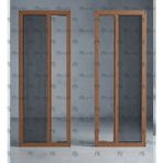 Palace Aluminium Sürgülü Katlı Sineklik Pencere - Ölçüye Göre Üretim - Maun - 50 x 100