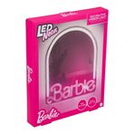 Paladone Barbie LED neon duvar aynası, resmi lisanslı mat dekor, ev ve yatak odası için, kızlar, gençler, kadınlar için, pembe lamba, USB ile çalışır